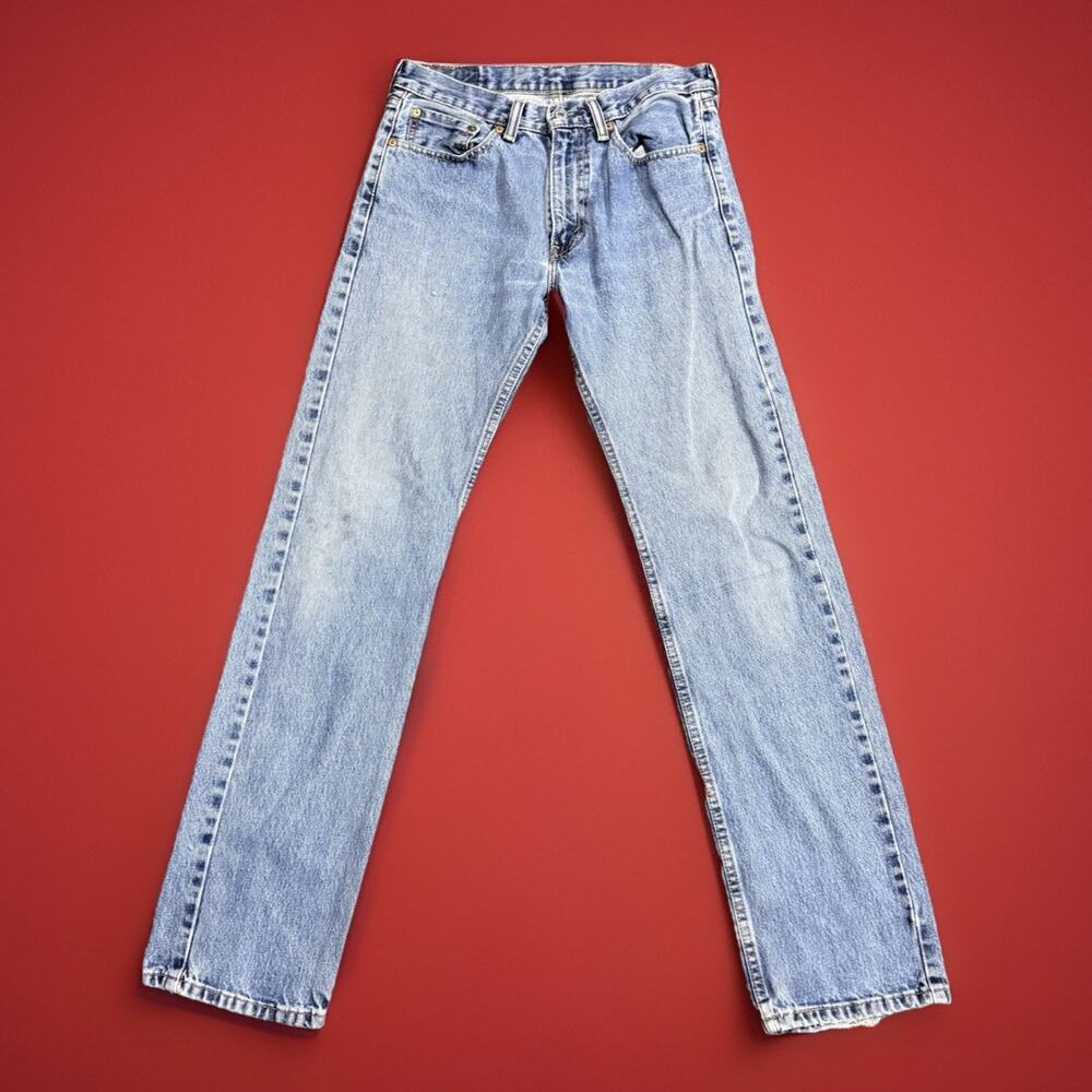 Levi’s 505 Jeans 31x34 Light Wash Straight Leg Vintage USA Style